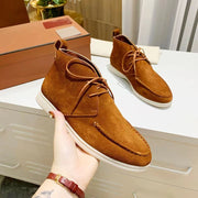 nullMen's Mid-top Flat Pumps Ankle Boots Lace-up - Premium 0 from null - Just $54.19! Shop now at Nobles Store