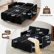 Black Loveseats, Furniture, Home, Living Room Furniture, LoveseatsLoveseat Convertible Sleeper Sofa Bed, Black - Premium  from Nobles Store - Just $482.78! Shop now at Nobles Store