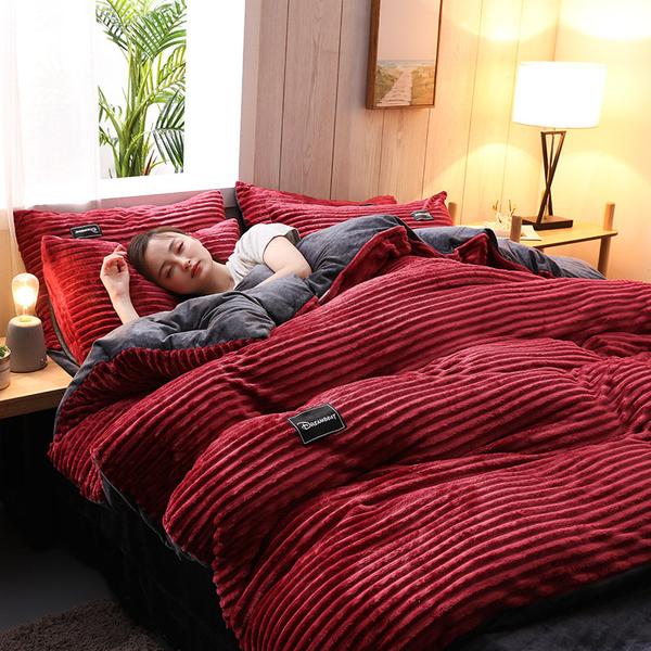 Bedding Set, Duvet CoverCorduroy Velvet Bedding Set - Premium  from Nobles Store - Just $75.35! Shop now at Nobles Store