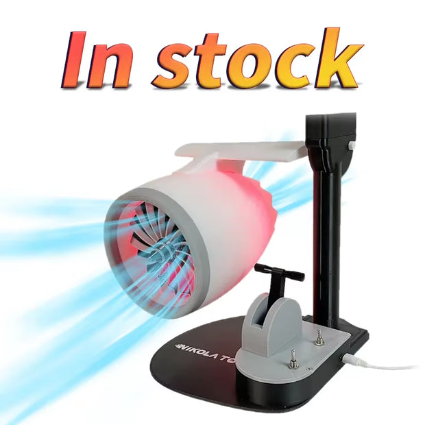 Building & Construction Toys, Model Building, Toys & HobbiesUSB Jetfan Desktop Turbofan Engine Fan Blue Light Upgraded Version with Humidifier and Blue Tail Light - Premium  from Nobles Store - Just $167.01! Shop now at Nobles Store