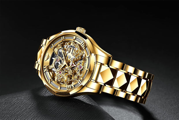 Clothing, Men, Shoes & Jewelry, Watches, Wrist WatchesOUPINKE Men'S Skeleton Mechanical Watches Luxury Dress Automatic Self Winding Sapphire Crystal Waterproof Tungsten Steel Band Wrist Watches - Premium  from Nobles Store - Just $454.33! Shop now at Nobles Store