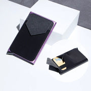 HomeCarbon Fiber Card Holder Wallets Men RFID Black Magic Trifold Leather Slim Mini Wallet Small Money Bag Male Purses Wallet Women - Premium  from Nobles Store - Just $27.09! Shop now at Nobles Store