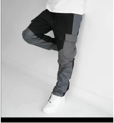 Large Pocket Stitching Trousers Men's Loose Feet - Premium 0 from USAdrop - Just $35.48! Shop now at Nobles Store