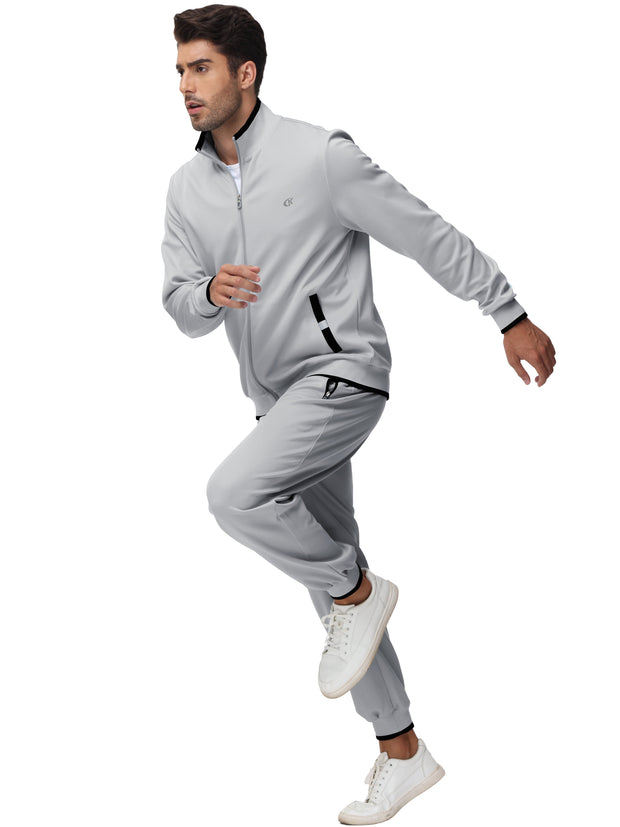 Clothing, Mens Clothing, Mens Workout ClothingMen'S Tracksuits Sweatsuits for Men Set Track Suits 2 Piece Casual Athletic Jogging Warm up Full Zip Sweat Suits Darkgrey M - Premium  from Nobles Store - Just $63.78! Shop now at Nobles Store