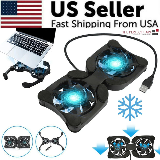 Computer accessories, Electronics & GadgetsDual USB Cooling Fan Pad Foldable Slim Fans Cooler Stand for Laptop PC Notebook - Premium  from Nobles Store - Just $28.67! Shop now at Nobles Store