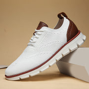 nullBritish Brogue Casual Men's Shoes Fashionable Flying Woven Surface Breathable Lightweight Sneaker - Premium 0 from null - Just $87.58! Shop now at Nobles Store