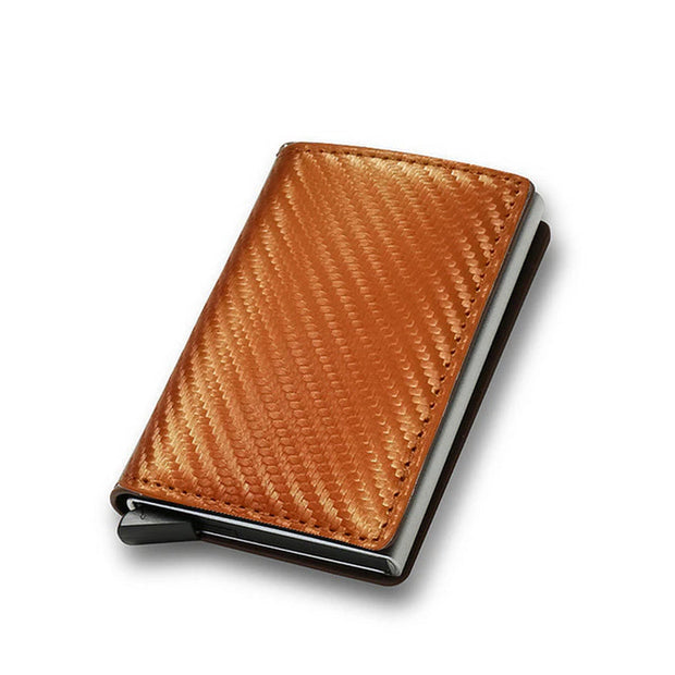 HomeCarbon Fiber Card Holder Wallets Men RFID Black Magic Trifold Leather Slim Mini Wallet Small Money Bag Male Purses Wallet Women - Premium  from Nobles Store - Just $27.09! Shop now at Nobles Store