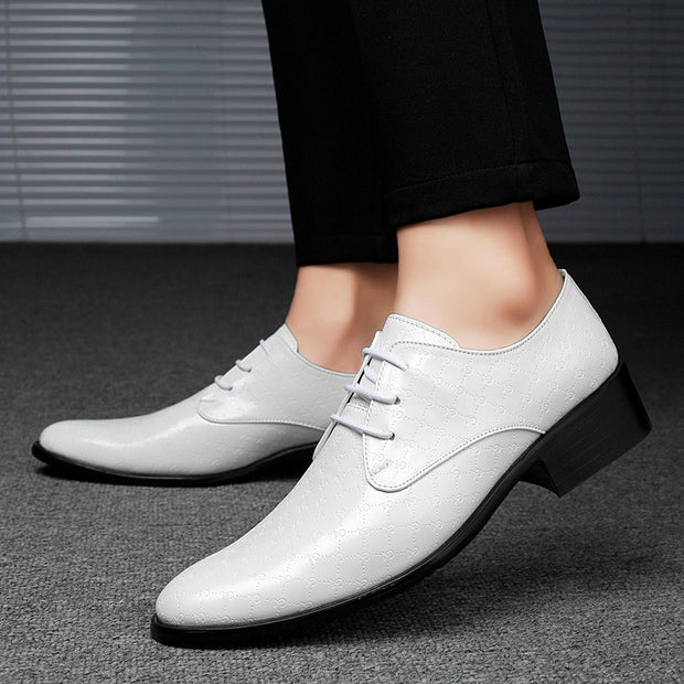 nullMen's PU Leather Pointed Formal High Heels - Premium 0 from null - Just $54.21! Shop now at Nobles Store