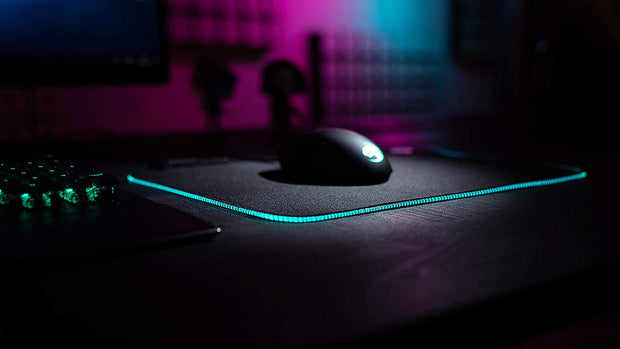 Desk Accessories & Workspace Organizers, Mouse Pads, Mouse Pads & Wrist Rests, Office & School Supplies, Office ProductsSense Aimo RGB Illumination Gaming PC Mousepad, Non Slip Back, Computer Mouse Pad, Soft PC Gaming Desktop Mat with Stitched Edges, Owl Eye Sensors, Black, Medium - Premium  from Nobles Store - Just $34.76! Shop now at Nobles Store