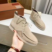 nullMen's Mid-top Flat Pumps Ankle Boots Lace-up - Premium 0 from null - Just $54.19! Shop now at Nobles Store