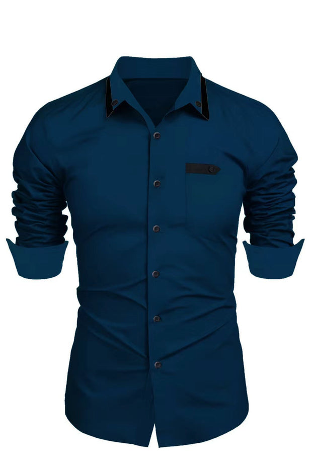 Men's Casual Fashion Business Trends Long-sleeved Shirt - Premium  from Nobles Store - Just $40.52! Shop now at Nobles Store