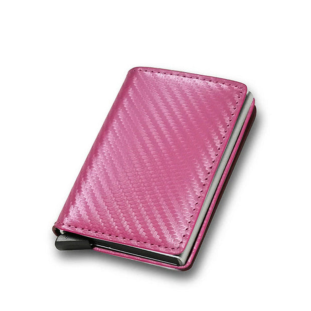 HomeCarbon Fiber Card Holder Wallets Men RFID Black Magic Trifold Leather Slim Mini Wallet Small Money Bag Male Purses Wallet Women - Premium  from Nobles Store - Just $27.09! Shop now at Nobles Store