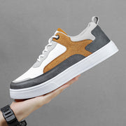 Men's Stylish And Lightweight Leather Surface Color Matching Casual Shoes - Premium 0 from Nobles Store - Just $43.60! Shop now at Nobles Store