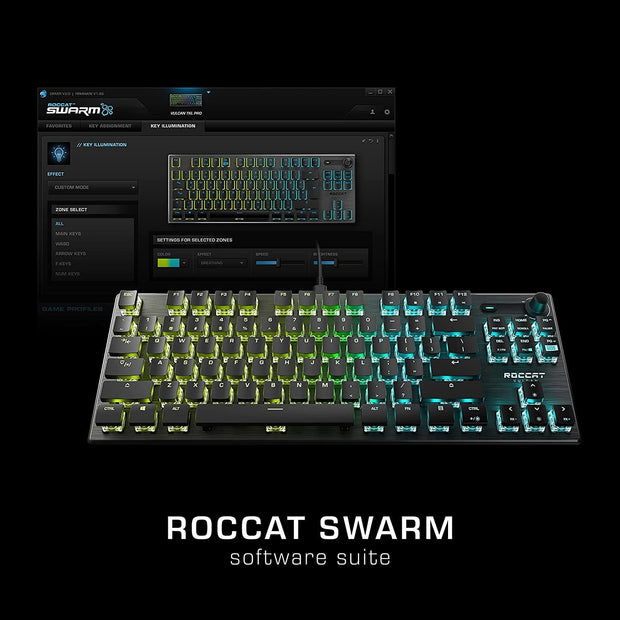 Computer Accessories & Peripherals, Computers & Accessories, Electronics, Keyboards, Mice & AccessoriesVulcan TKL Mechanical PC Tactile Gaming Keyboard, Compact, Tenkeyless, Titan Switch Optical, RGB AIMO Lighting, Anodized Aluminum Top Plate, Detachable USB-C Cable, Low Profile Design, Black - Premium  from Nobles Store - Just $162.21! Shop now at Nobles Store