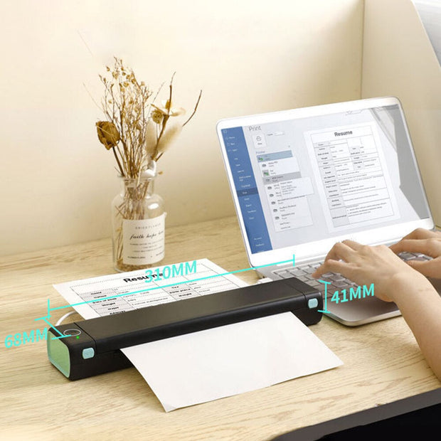 HomeTattoo Printer Thermal Template Machine Wireless Bluetooth Professional A4 Paper Printer Compatible with Android Ios Portable - Premium  from Nobles Store - Just $168.52! Shop now at Nobles Store