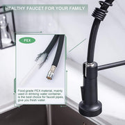 Kitchen & Bath Fixtures, Laundry & Utility Faucets, Laundry & Utility Fixtures, Tools & Home ImprovementKitchen Faucets with Pull down Sprayer Commercial Industrial Stainless Steel Single Handle Single Hole Spring Farmhouse RV Sink Faucet, Matte Black Kitchen Faucet for Laundry Utility Room Sink - Premium  from Nobles Store - Just $77.24! Shop now at Nobles Store