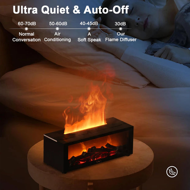 Home Appliances, Household Appliances, Small Air Conditioning AppliancesAroma Humidifier Flame Essential Oil Diffuser Air Humidifier Aromatherapy Fragrance Diffuser with RGB Light and Remote Control - Premium  from Nobles Store - Just $51.72! Shop now at Nobles Store