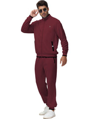 Clothing, Mens Clothing, Mens Workout ClothingMen'S Tracksuits Sweatsuits for Men Set Track Suits 2 Piece Casual Athletic Jogging Warm up Full Zip Sweat Suits Wine Red XL - Premium  from Nobles Store - Just $63.78! Shop now at Nobles Store