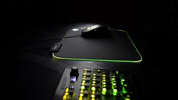 Desk Accessories & Workspace Organizers, Mouse Pads, Mouse Pads & Wrist Rests, Office & School Supplies, Office ProductsSense Aimo RGB Illumination Gaming PC Mousepad, Non Slip Back, Computer Mouse Pad, Soft PC Gaming Desktop Mat with Stitched Edges, Owl Eye Sensors, Black, Medium - Premium  from Nobles Store - Just $34.76! Shop now at Nobles Store
