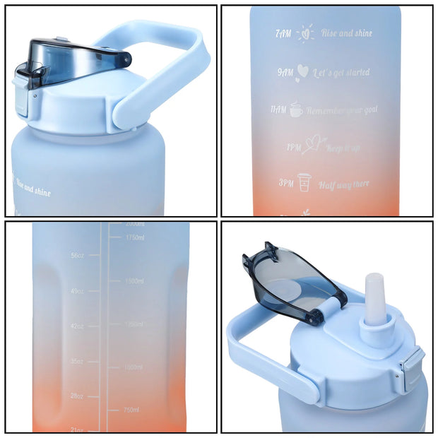 All Water Jugs, Home Improvement, Water Jugs, Water PurificationBUBABOX Motivational Water Bottle 64Oz, Half Gallon Water Bottle with Time Marker and Straw, Leak Proof Large Cooling Towel BPA Free(Purple) - Premium  from Nobles Store - Just $20.05! Shop now at Nobles Store