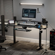 Computer Workstations, Desks & Workstations, Office Furniture & Lighting, Office ProductsGaming Desk, Standing Desk Keyboard Tray, 72" Wing Shaped Music Studio Desk Electric Adjustable Height Desk Sit Stand Desk with LED Shelves, Gaming Recording Live Stream, Slot Design - Premium  from Nobles Store - Just $1403.23! Shop now at Nobles Store