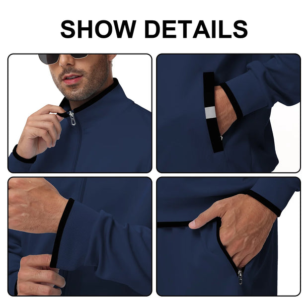 Clothing, Mens Clothing, Mens Workout ClothingMen'S Tracksuits Sweatsuits for Men Set Track Suits 2 Piece Casual Athletic Jogging Warm up Full Zip Sweat Suits Navy XL - Premium  from Nobles Store - Just $63.78! Shop now at Nobles Store