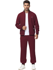 Clothing, Mens Clothing, Mens Workout ClothingMen'S Tracksuits Sweatsuits for Men Set Track Suits 2 Piece Casual Athletic Jogging Warm up Full Zip Sweat Suits Wine Red XL - Premium  from Nobles Store - Just $63.78! Shop now at Nobles Store