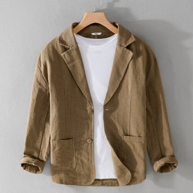 JacketMen's Striped Short Sleeve Casual Suit Jacket - Premium 0 from Nobles Store - Just $31.23! Shop now at Nobles Store