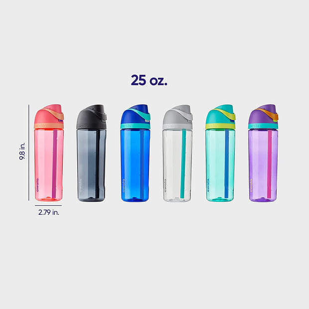 Sports & Outdoor Recreation Accessories, Sports & Outdoors, Sports Water BottlesFreesip Clear Tritan Plastic Water Bottle with Straw, Bpa-Free Sports Water Bottle, Great for Travel, 25 Oz, Very, Very Dark - Premium  from Nobles Store - Just $42.38! Shop now at Nobles Store