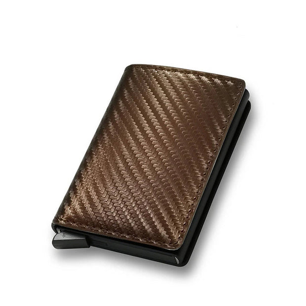 HomeCarbon Fiber Card Holder Wallets Men RFID Black Magic Trifold Leather Slim Mini Wallet Small Money Bag Male Purses Wallet Women - Premium  from Nobles Store - Just $27.09! Shop now at Nobles Store