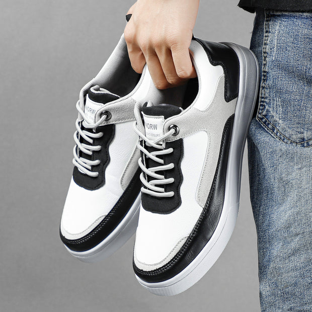 Men's Stylish And Lightweight Leather Surface Color Matching Casual Shoes - Premium 0 from Nobles Store - Just $43.60! Shop now at Nobles Store
