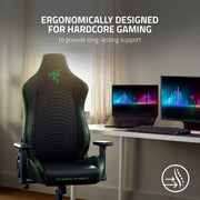 Furniture, Game & Recreation Room Furniture, Gaming Chairs, Home & Kitchen, Video Game ChairsIskur X Ergonomic Gaming Chair Black/Green - Leather Upholstered Adjustable Armrests High-Density Foam Cushions - Premium  from Nobles Store - Just $843.48! Shop now at Nobles Store