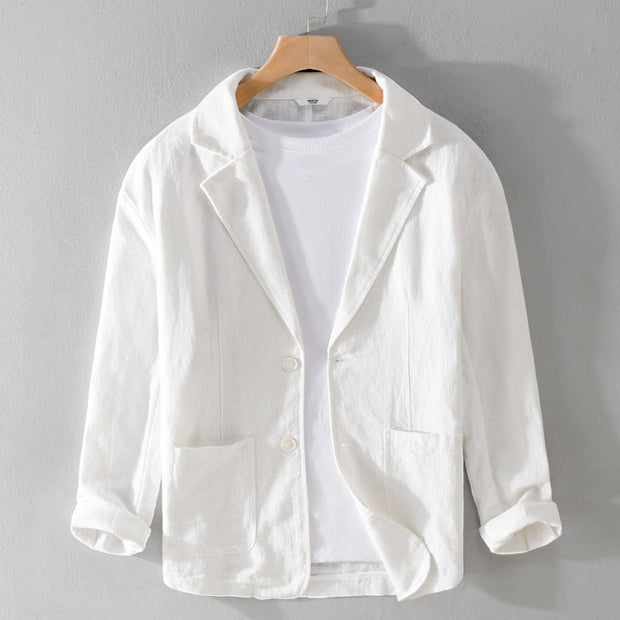 JacketMen's Striped Short Sleeve Casual Suit Jacket - Premium 0 from Nobles Store - Just $31.23! Shop now at Nobles Store