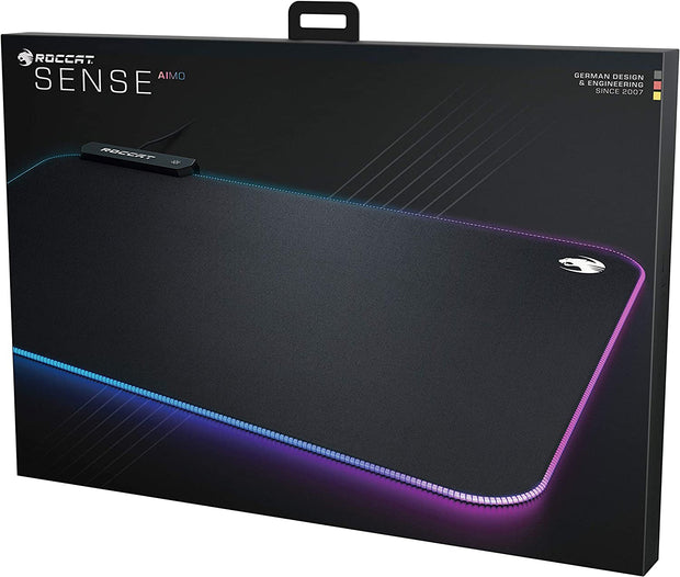 Desk Accessories & Workspace Organizers, Mouse Pads, Mouse Pads & Wrist Rests, Office & School Supplies, Office ProductsSense Aimo RGB Illumination Gaming PC Mousepad, Non Slip Back, Computer Mouse Pad, Soft PC Gaming Desktop Mat with Stitched Edges, Owl Eye Sensors, Black, Medium - Premium  from Nobles Store - Just $34.76! Shop now at Nobles Store
