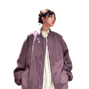American Retro Premium Purple Baseball Trendy Niche Jacket - Premium 0 from Nobles Store - Just $52.67! Shop now at Nobles Store
