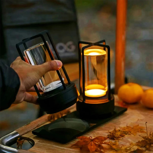 Indoor Lighting, Lights & Lighting, Table LampsLED Cordless Table Lamp Retro Bar Metal Desk Lamps Rechargeable Touch Dimming Night Light Restaurant Bedroom Home Outdoor Decor - Premium  from Nobles Store - Just $71.55! Shop now at Nobles Store