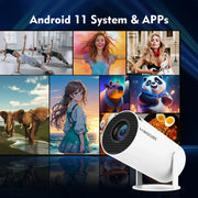 Consumer Electronics, Home Audio & Video, Projects & AccessoriesProjector Android 11 4K 1280*720P HY300 Dual Wifi 260ANSI 180°Flexible BT5.0 Cinema Outdoor Portable Projetor HY300 Pro - Premium  from Nobles Store - Just $56.38! Shop now at Nobles Store