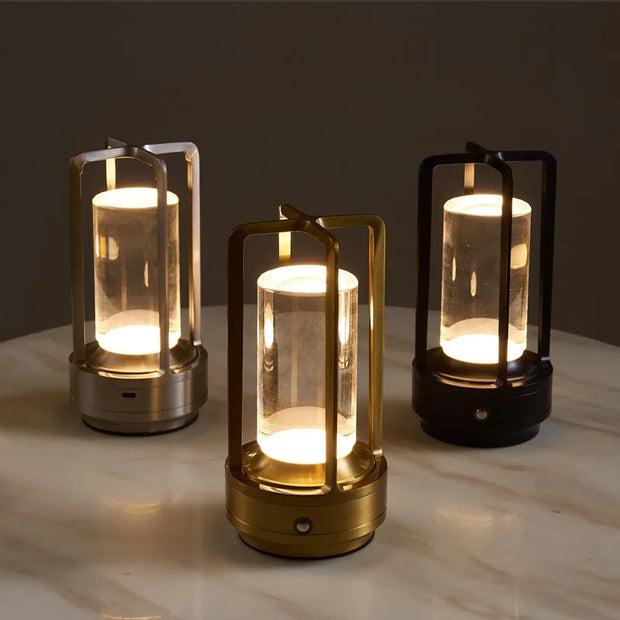 Indoor Lighting, Lights & Lighting, Table LampsLED Cordless Table Lamp Retro Bar Metal Desk Lamps Rechargeable Touch Dimming Night Light Restaurant Bedroom Home Outdoor Decor - Premium  from Nobles Store - Just $71.55! Shop now at Nobles Store
