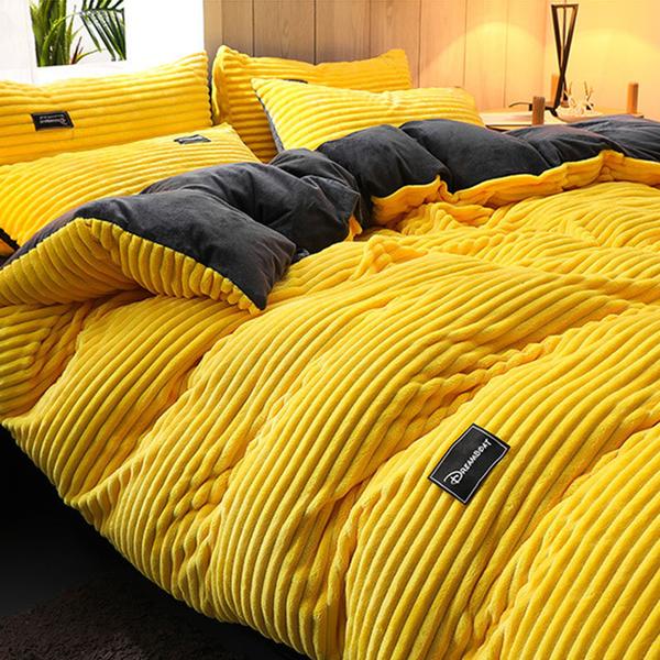 Bedding Set, Duvet CoverCorduroy Velvet Bedding Set - Premium  from Nobles Store - Just $75.35! Shop now at Nobles Store