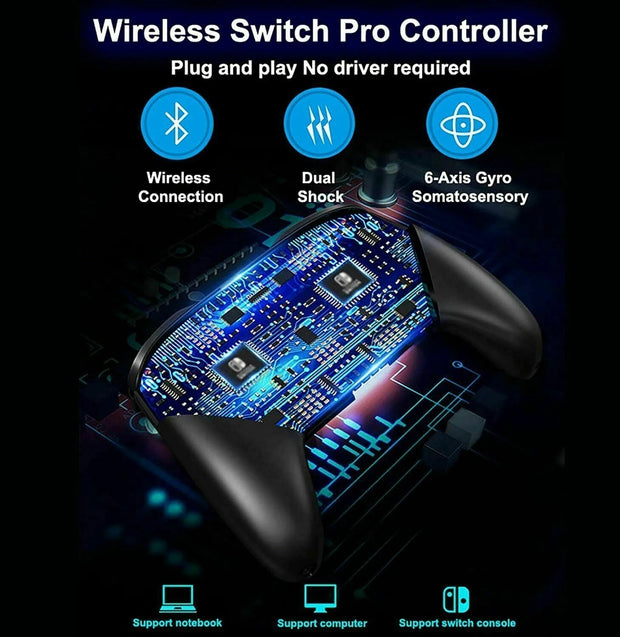 Electronics & Gadgets, Video Game Consoles & AccessoriesPro Wireless Game Controller Gamepad Joystick Remote for Nintendo Switch / Lite - Premium  from Nobles Store - Just $32.90! Shop now at Nobles Store