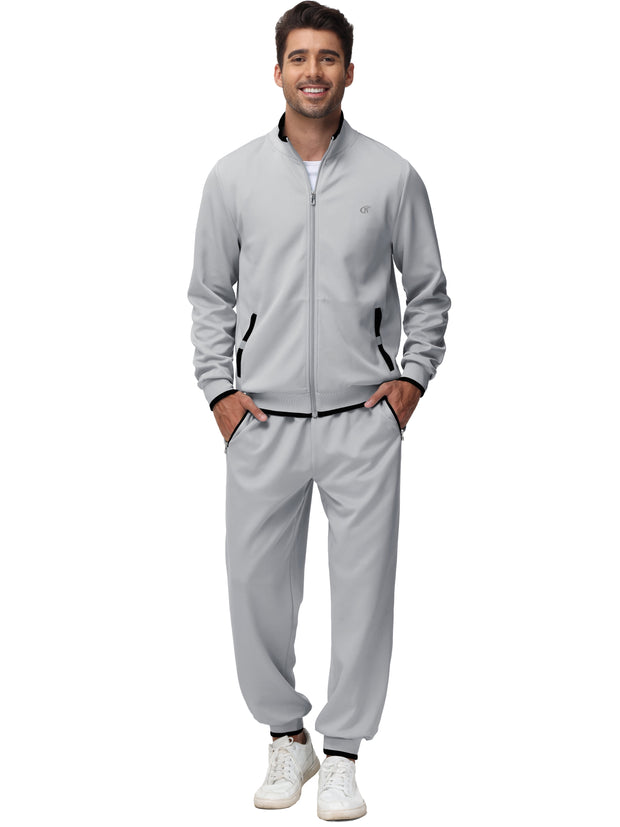 Clothing, Mens Clothing, Mens Workout ClothingMen'S Tracksuits Sweatsuits for Men Set Track Suits 2 Piece Casual Athletic Jogging Warm up Full Zip Sweat Suits Darkgrey M - Premium  from Nobles Store - Just $63.78! Shop now at Nobles Store
