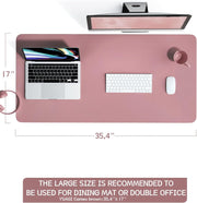 Desk Accessories & Workspace Organizers, Mouse Pads, Mouse Pads & Wrist Rests, Office & School Supplies, Office ProductsNon-Slip Desk Pad, Waterproof PVC Leather Desk Table Protector, Ultra Thin Large Mouse Pad, Easy Clean Laptop Desk Writing Mat for Office Work/Home/Decor(Dark Pink, 35.4" X 17") - Premium  from Nobles Store - Just $28.54! Shop now at Nobles Store