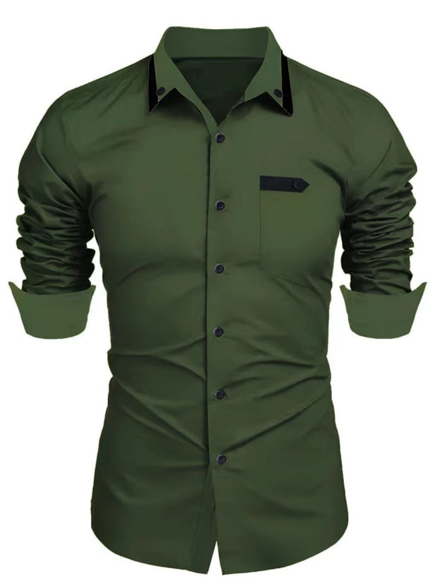 Men's Casual Fashion Business Trends Long-sleeved Shirt - Premium  from Nobles Store - Just $40.52! Shop now at Nobles Store
