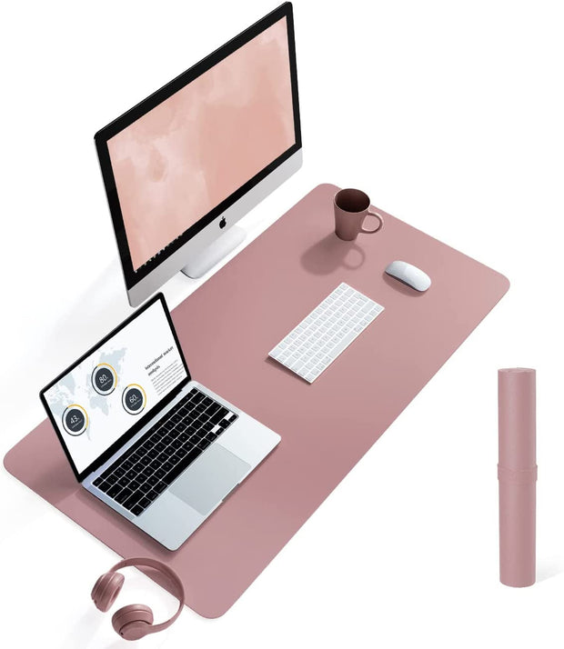 Desk Accessories & Workspace Organizers, Mouse Pads, Mouse Pads & Wrist Rests, Office & School Supplies, Office ProductsNon-Slip Desk Pad, Waterproof PVC Leather Desk Table Protector, Ultra Thin Large Mouse Pad, Easy Clean Laptop Desk Writing Mat for Office Work/Home/Decor(Dark Pink, 35.4" X 17") - Premium  from Nobles Store - Just $28.54! Shop now at Nobles Store