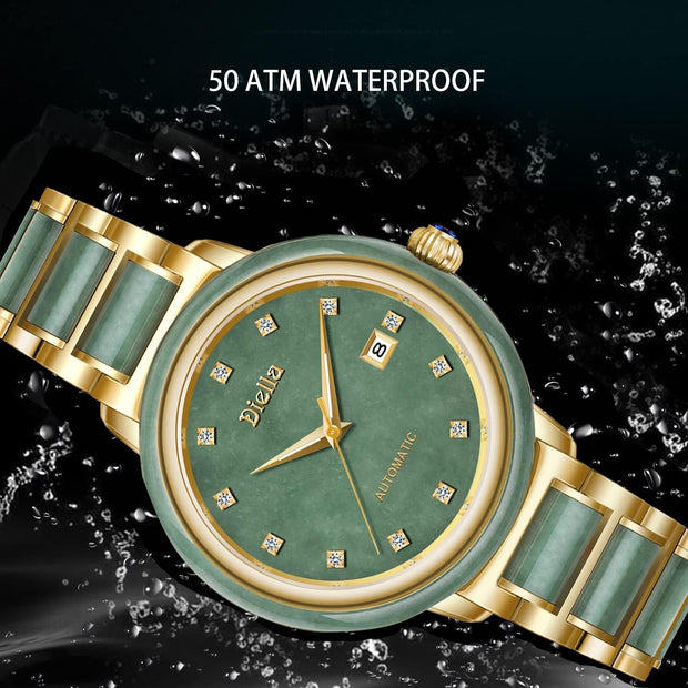 Clothing, Men, Shoes & Jewelry, Watches, Wrist WatchesAutomatic Mechanical Watches for Men Luxury Dress Watch Waterproof with Sapphire Glass Mirror (Model: AD6001G) - Premium  from Nobles Store - Just $800.94! Shop now at Nobles Store