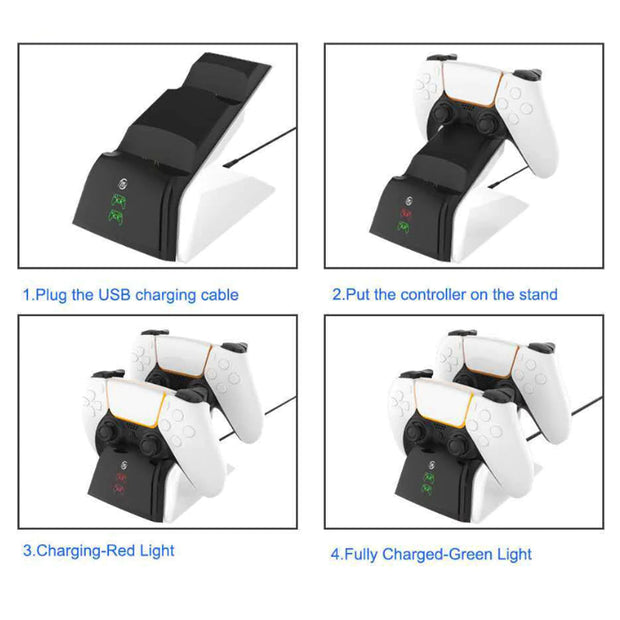 Electronics & Gadgets, Video Game Consoles & AccessoriesDual PS5 Controller Charging Station with USB Type-C Cable - Premium  from Nobles Store - Just $40.25! Shop now at Nobles Store