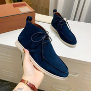 nullMen's Mid-top Flat Pumps Ankle Boots Lace-up - Premium 0 from null - Just $54.19! Shop now at Nobles Store