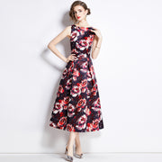 Clothing, null, WomenSleeveless Waist 3D Cutting Waist A- Line Skirt - Premium 0 from Nobles Store - Just $77.02! Shop now at Nobles Store