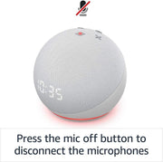 Echo Dot (4Th Gen) | Smart Speaker with Clock and Alexa | Glacier White - Premium  from Nobles Store - Just $213.76! Shop now at Nobles Store
