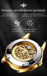 Clothing, Men, Shoes & Jewelry, Watches, Wrist WatchesOUPINKE Men'S Skeleton Mechanical Watches Luxury Dress Automatic Self Winding Sapphire Crystal Waterproof Tungsten Steel Band Wrist Watches - Premium  from Nobles Store - Just $454.33! Shop now at Nobles Store